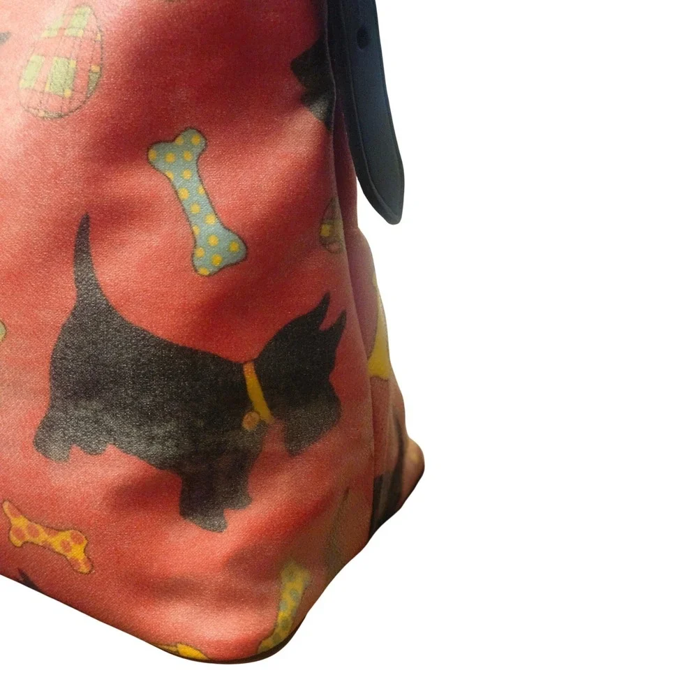 Dooney & Bourke Scottie Dog Print Red Coated Canvas Hobo‎ Shoulder Bag - Picture 7 of 11